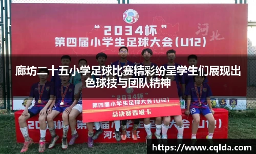 廊坊二十五小学足球比赛精彩纷呈学生们展现出色球技与团队精神